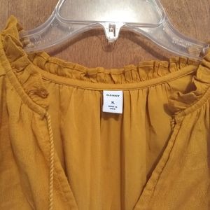 Gold Old Navy High Low Dress NWOT